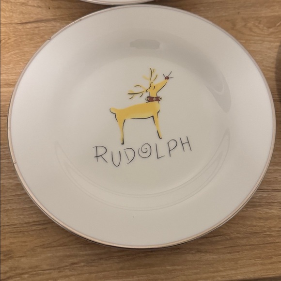 Pottery Barn Reindeer Platesnull